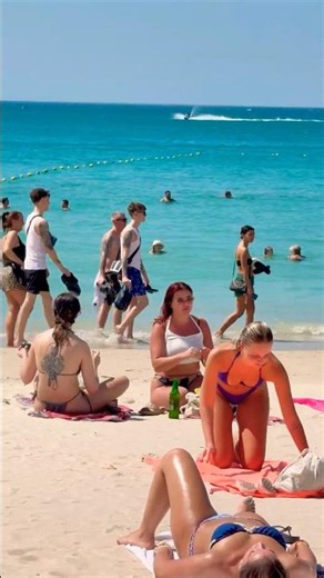 🇹🇭Phuket Beach Sand And Sea Hot Summer Day Nice Day 75🧜‍♂️ #phuketbeach