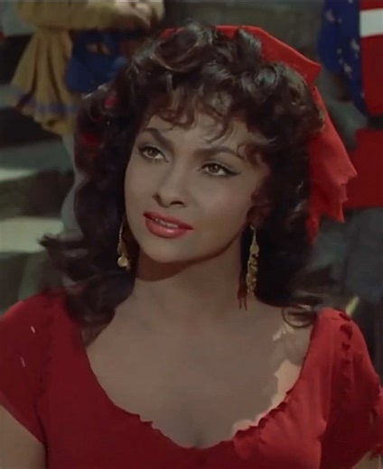 Gina Lollobrigida as Esmeralda in The Hunchback of Notre Dame