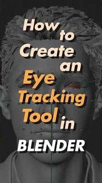 How to Create an Eye Tracking Tool in Blender #blendertutorial #blender #daz #blenderanimation