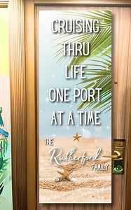 Personalized Cruise Door Banner: Tropical Beach Cabin Decor - Etsy