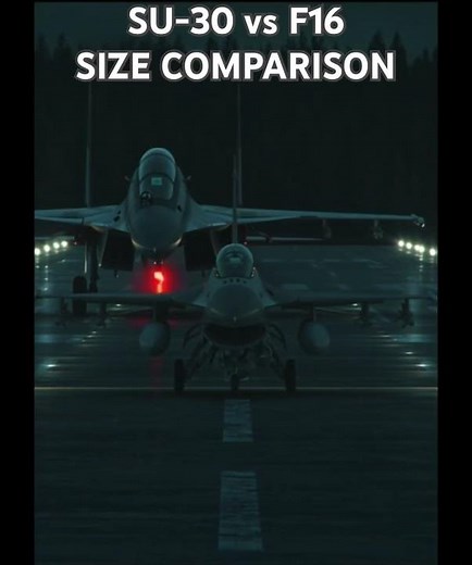 Su-30 vs F16: The Size Difference Is Insane! #f16 #MiG29 #fighterjets #aviation #comparison