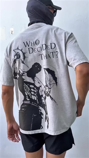 Escanor Pride Cotton Tee: Retro Anime Streetwear