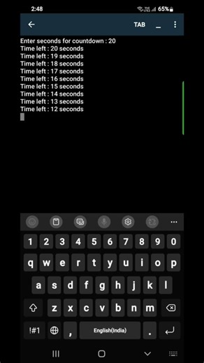 Countdown⏱️#python #trending #viral