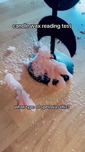 candle wax reacting test. Ceromancy, or reading candle wax can offer insight into a spell. look for figures, shapes, patterns in the wax. #beginnerwitch #witchtok #candlemagic #witchcraft #magick | Instant Witch