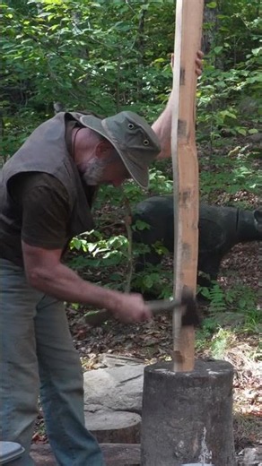 Crafting a traditional longbow from black ash #bushcraft #archery
