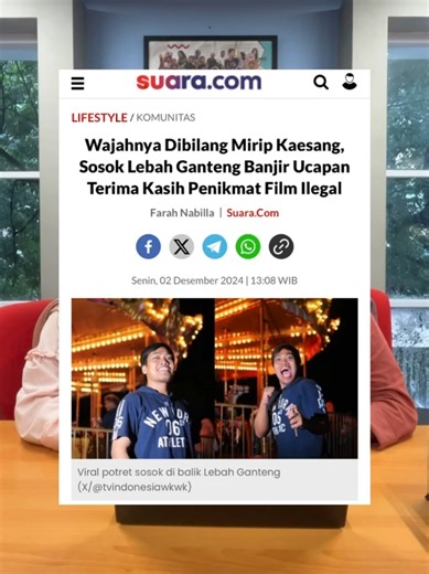 Siapa yang familiar sama translator film lebah ganteng? pasti yang jaman covid sering nonton film tahu sih🤭 Kalo kata netizen sih lebah ganteng katanya mirip Kaesang. Menurut Sahabat mirip ga nih? #KaryaSuaraKita #lebahganteng #kaesang #lifestyle