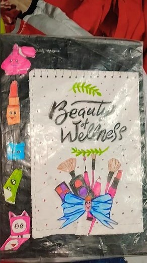 beauty & wellness notebook decoration idea