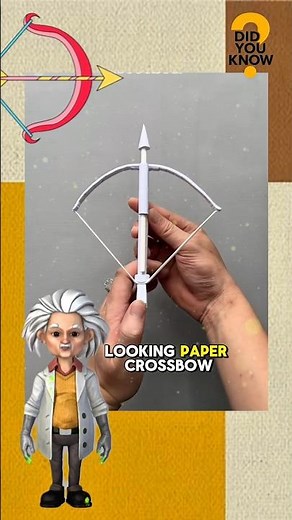 Simple Paper Crossbow Tutorial✅