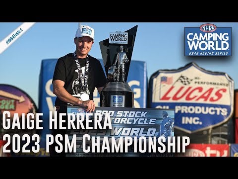 Gaige Herrera wins 2023 Pro Stock Motorcycle Championship