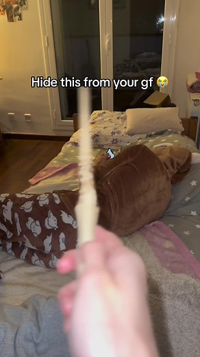 I took my boyfriend’s secret wand… but I didn’t know it was real fire harry potter wand #harrypotter #firewand #harrypotterwands