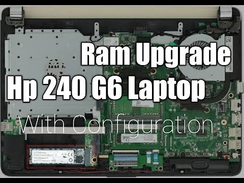 Hp laptop 240 G6 how to ram upgrade