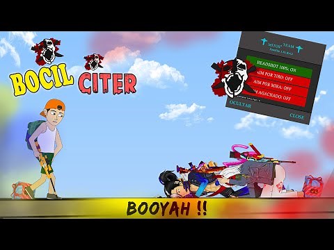 funny free fire animation - little kids flatten pro player free fire using cheat bellara