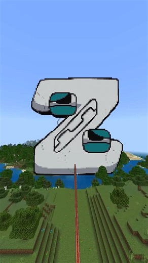 Minecraft Flying Through Alphabet Lore Z to A (Ultra Fast!) #minecraft #alphabetlore #shorts