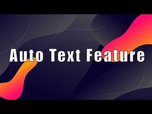 Effortlessly Speed Up Your Writing with Microsoft Word's Auto Text Feature