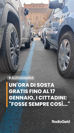 RadioGold News on Instagram: "Da oggi fino al 17 gennaio ad Alessandria si potrà beneficiare di un'ora di sosta gratuita negli stalli blu dopo il pagamento della prima mezz'ora. L'agevolazione è stata stabilita dall'amministrazione comunale dopo la riappropriazione della gestione del servizio di sosta da parte di Palazzo Rosso ed è finalizzata a facilitare gli spostamenti nel periodo natalizio e a sostenere le attività commerciali del centro. "Fosse sempre così sarebbe bellissimo" hanno spiegato