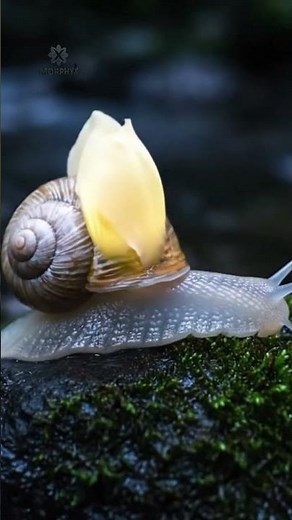 New Discovery: A Glowing Snail Species That Shines Brightly Whenever It Meets Moonlight! #snail