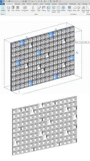Decorative Concrete Block | Parametric Revit Family