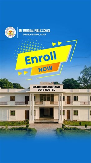 Dev Memorial Public School on Instagram: "The doors to a bright future are now open! 🎓 Admissions for the Academic Session 2026-27 are officially live at Dev Memorial Public School. Give your child the gift of holistic education, premium boarding, and top-tier sports facilities. Visit Websites #AdmissionsOpen2026 #DMPS #BoardingSchoolIndia #Education #FutureLeaders"