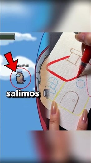 ¿Qué pasa si salimos de la nave de among us? 😱 #amongus #shorts #josativi