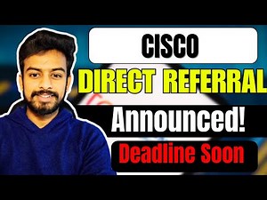 Cisco Direct Referral Hiring Announced | OFF Campus Drive For 2026, 2025, 2024 Batch