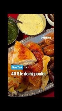 A half-chicken sold for $40 in a French restaurant in New York is causing controversy.