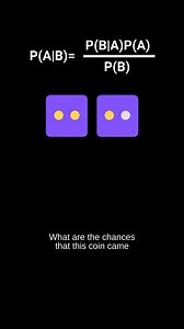 We use Bayes’ theorem when A has a relationship with B. It’s not useful for determining the outcome of your next coin flip based on your previous coin flip because coin flips are independent events. However, we could use it to calculate the probability that you are infected with a disease given that you tested positive. To answer the challenge question, you need to take into account the fact that there is a 2 in 3 chance you already picked from the box with two gold coin - but it is not the only