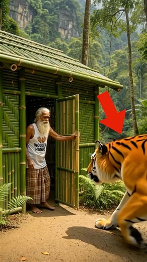 I Built a Secret Bamboo Palace EP 2 | Beautiful Handmade Bamboo Craft 🎋 #bamboohouse #shorts