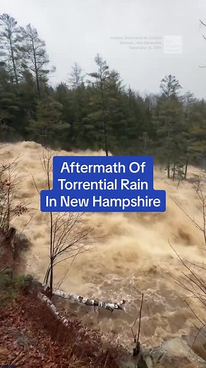 Over 6 inches of rain fell in 24 hours. #TheWeatherChannel #fyp #weathertok #weather #weatherchannel #rain #flood #NewHampshire #storm