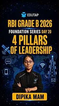 4 Pillars of Transformational Leader | RBI Grade B 2026 Management Most Important Topics