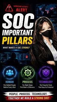 3 Pillars of a Strong SOC | 🔥Day-03/100 #cybersecurity #100dayschallenge #viral