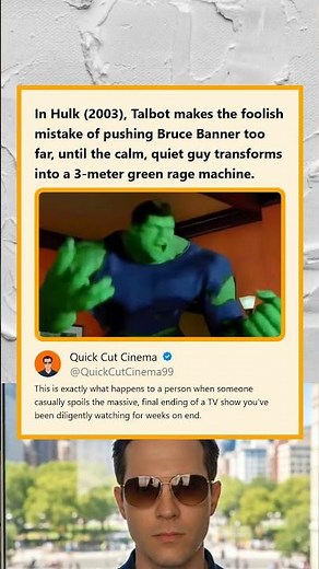 Hulk 2003 Talbot Pushes Bruce Banner Past His Limit Triggering the Green Rage Transformation