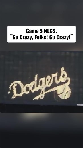 5.2K views · 66 reactions | 39 years ago today, Jack Buck gave us one of the greatest calls in baseball history! "Go crazy, folks! Go crazy!" Still gives me chills! #NLCS #Cardinals #Baseball #fblifestyle | MLB Throwbacks | Facebook