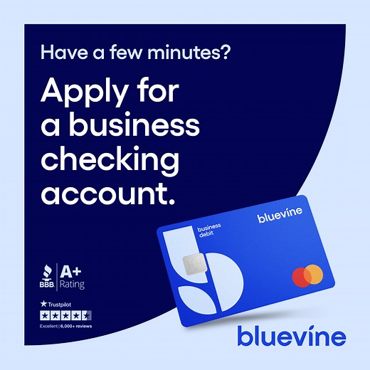 Save and earn with no fees and 1.3% APY. Bluevine Business Checking is built for business owners like you. Apply today. *Bluevine is a financial technology company, not a bank. Banking Services provided by Coastal Community Bank, Member FDIC. | Bluevine