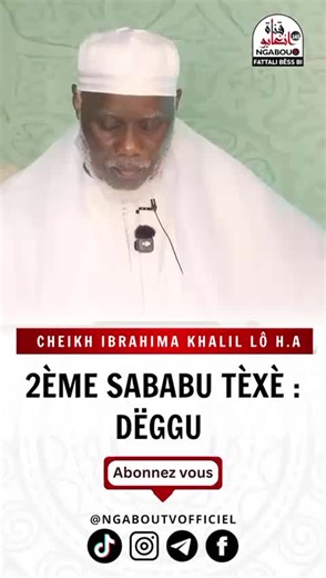 fatali bëss bi #Ngaboutv 🎙cheikh Ibrahima khalil lo H.A