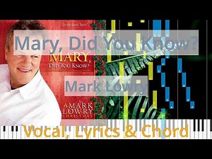 🎹Chord & Lyrics, Mary, Did You Know?, Mark Lowry, Synthesia Piano