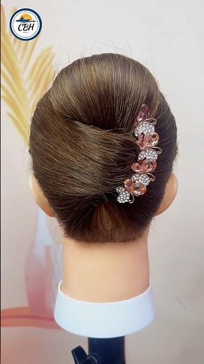 Temperament butterfly comb stewardess side hair | #shorts