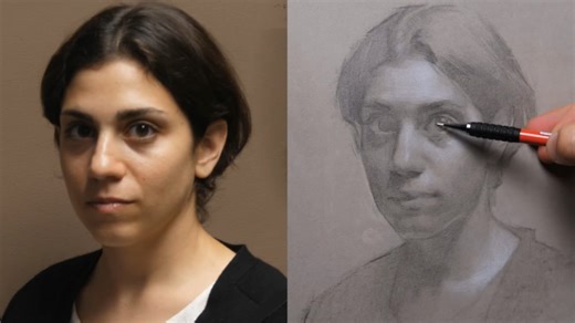 美国画家Stephen Bauman素描过程欣赏。