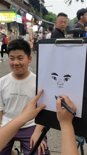 Drawing is that simple, a complete record of the process. #ChildrensDay #kidpix #PortraitOfAChild