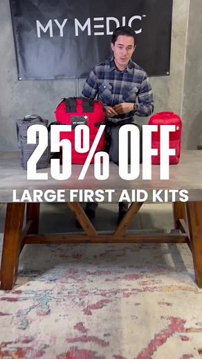 Be better this year. Get 25% off a large first aid kit - this weekend ONLY!