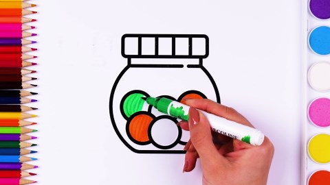 Creative Coloring for Preschool Kids learning Colors