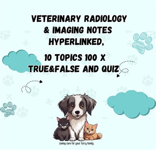 Veterinary Radiology & Imaging Notes | Hyperlinked Study Guide for Vet Students - Etsy