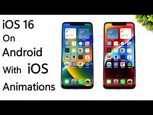 iOS 16 On Android With iOS Animations | Convert Your Android To iOS 16 | Complete Setup
