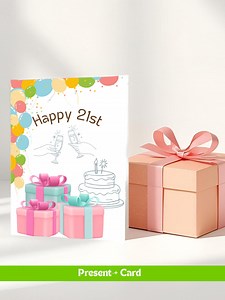 Printable 21st Birthday Card | Birthday Celebration | Instant Download - Etsy Australia