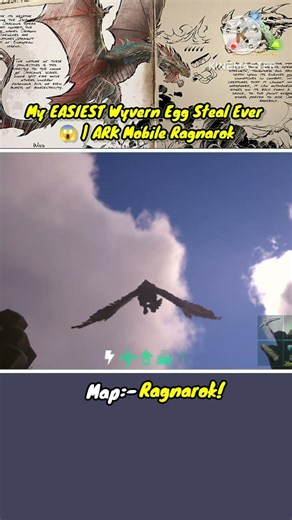 My EASIEST Wyvern Egg Steal Ever 😱 | ARK Mobile Ragnarok #arkmobile #wyvernegg #arksurvivalevolved