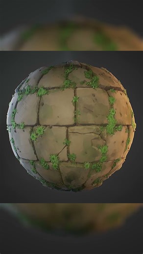 Pavement Stone Texture for games | Substance Designer #gamedev #stylized #texture