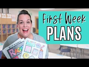 See My Actual First Week Lesson Plans for 4th Grade!