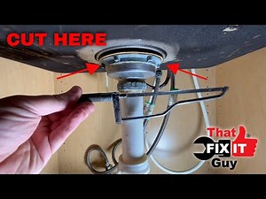 SOMETIMES YOU GOTTA USE A MINI SAW!!...How to Remove a Stuck Kitchen Sink Strainer!