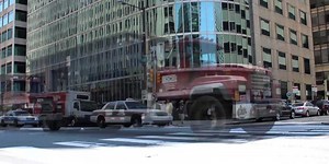 Download Time lapse of vehicles and people moving on the street in 4K
