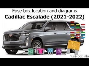 Fuse box location and diagrams: Cadillac Escalade (2021-2022)