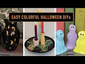 Whip up bright, playful Halloween decor with Dollar Store supplies